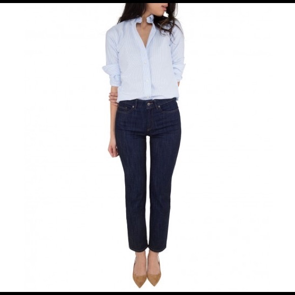 ANN MASHBURN Denim - Ann Mashburn Straight Leg Stretch 5 Pocket Jeans. Size 28